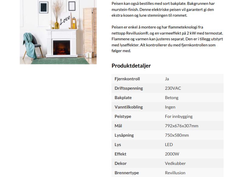 Faber Revillusion Firebox 30 Electric Fireplace