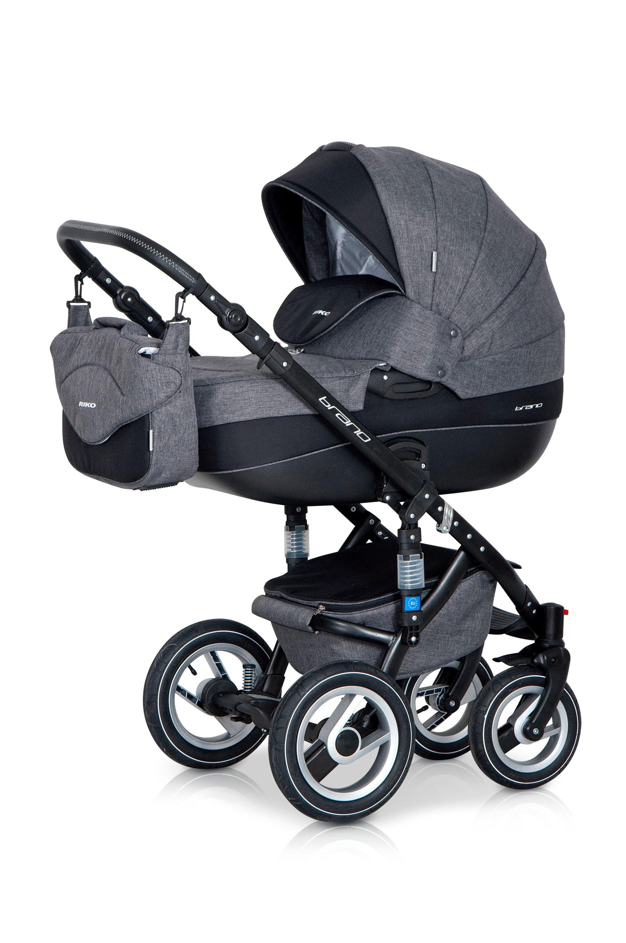 3 In 1 Baby Pram with Infant Car Seat, Carrycot and Pushchair - Blu Retail Group