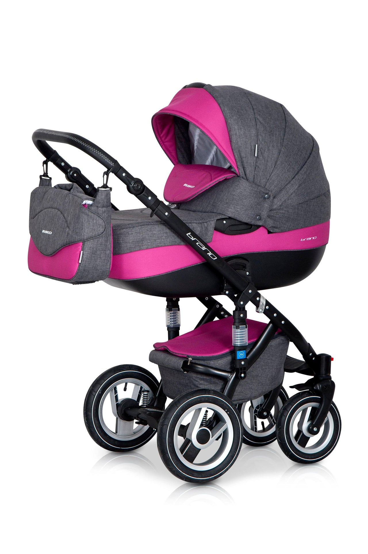 3 In 1 Baby Pram with Infant Car Seat, Carrycot and Pushchair - Blu Retail Group