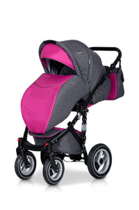 3 In 1 Baby Pram with Infant Car Seat, Carrycot and Pushchair - Blu Retail Group