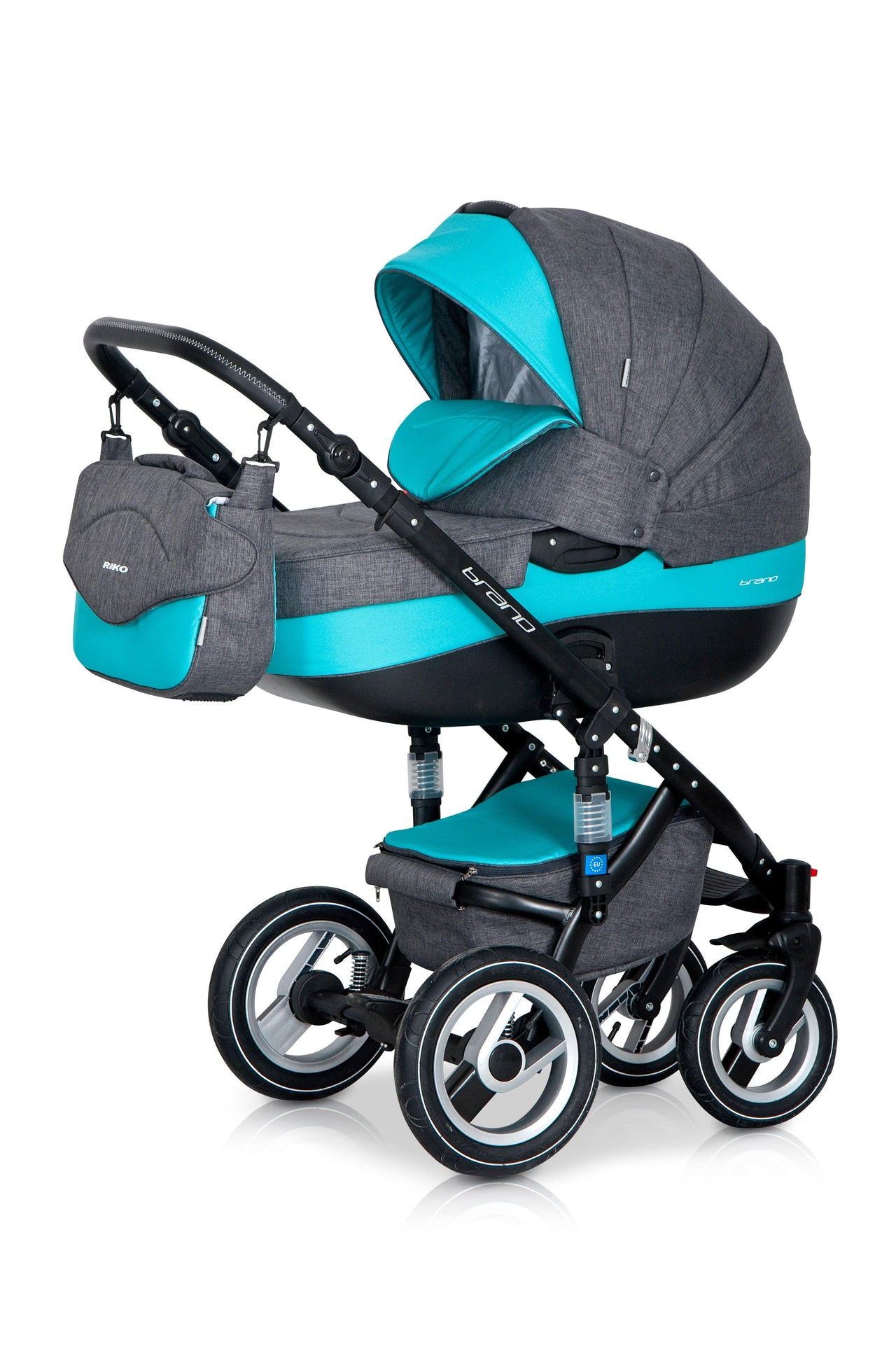 3 In 1 Baby Pram with Infant Car Seat, Carrycot and Pushchair - Blu Retail Group