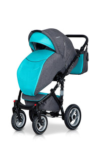 3 In 1 Baby Pram with Infant Car Seat, Carrycot and Pushchair - Blu Retail Group