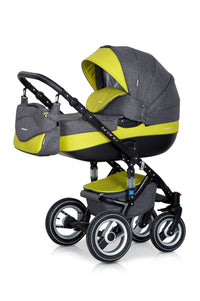 3 In 1 Baby Pram with Infant Car Seat, Carrycot and Pushchair - Blu Retail Group