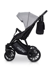 Riko Nuno Baby Pram, 3 In 1 with Infant Car Seat, Carrycot and Pushchair - Blu Retail Group