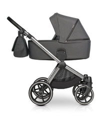 Riko Qubus Baby Pram, 3 In 1 with Infant Car Seat, Carrycot and Pushchair - Blu Retail Group