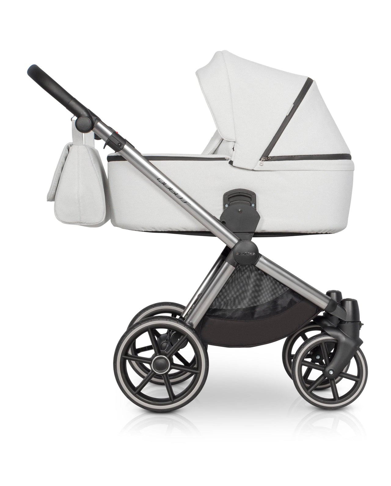 Riko Qubus Baby Pram, 3 In 1 with Infant Car Seat, Carrycot and Pushchair - Blu Retail Group