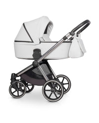 Riko Qubus Baby Pram, 3 In 1 with Infant Car Seat, Carrycot and Pushchair - Blu Retail Group