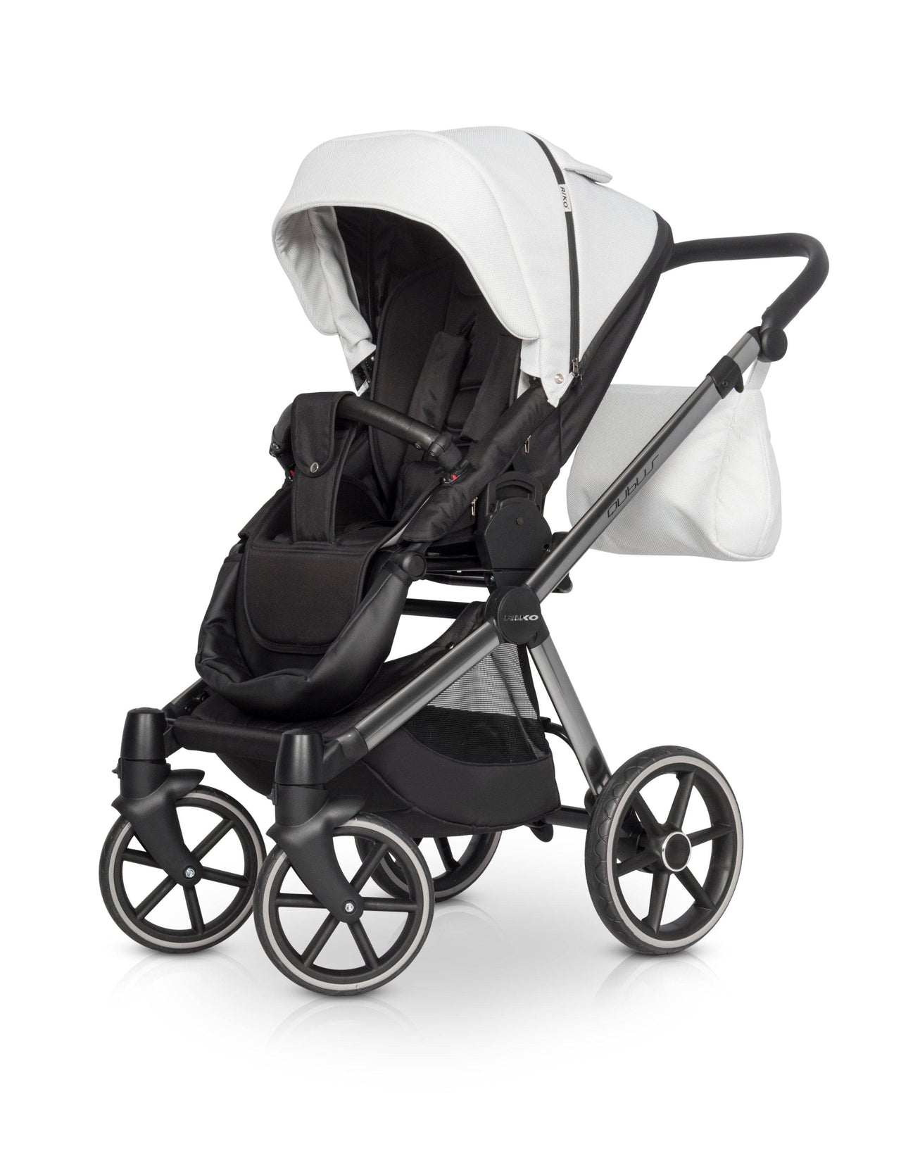 Riko Qubus Baby Pram, 3 In 1 with Infant Car Seat, Carrycot and Pushchair - Blu Retail Group