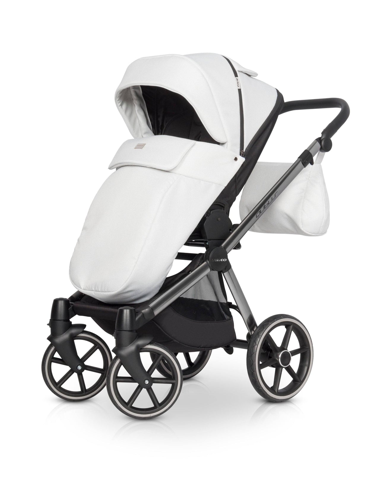 Riko Qubus Baby Pram, 3 In 1 with Infant Car Seat, Carrycot and Pushchair - Blu Retail Group