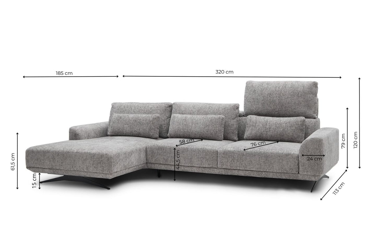 Misty Corner Sofa XL Super Soft Comfort - Right orientation official photo