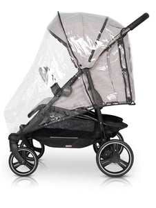 EasyGO DOMINO side-by-side 2in1. Modern Foldable Twin Stroller with Soft Carrycot.