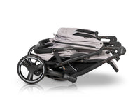 EasyGO DOMINO side-by-side 2in1. Modern Foldable Twin Stroller with Soft Carrycot.