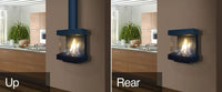 Italkero Sorrento 3-sided Stylish Wall-Mounted Gas Fireplace3