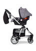 Modern Multifunctional 3 in 1 with Infant Car Seat, Carrycot and Pushchair - Blu Retail Group