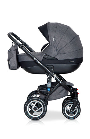 3 In 1 Baby Pram with Infant Car Seat, Carrycot and Pushchair - Blu Retail Group3-in-1-baby-pram-with-infant-car-seat