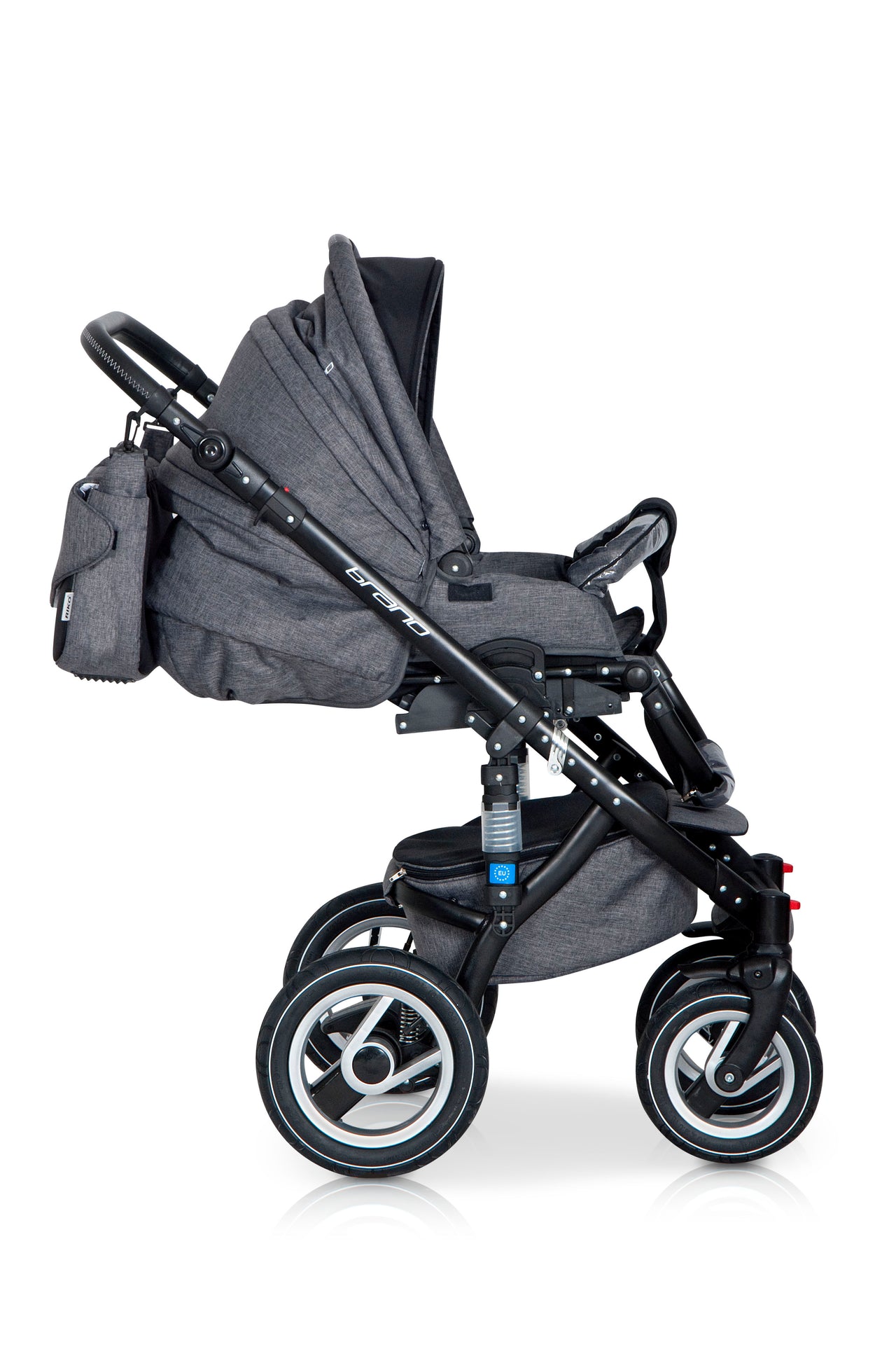 3 In 1 Baby Pram with Infant Car Seat, Carrycot and Pushchair - Blu Retail Group