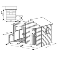 Garden House Elisabeth Made Of Wood For Children - Blu Retail Group