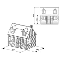 Thumbnail for A Two-Story Wooden Garden House Mary For Children - Blu Retail Group