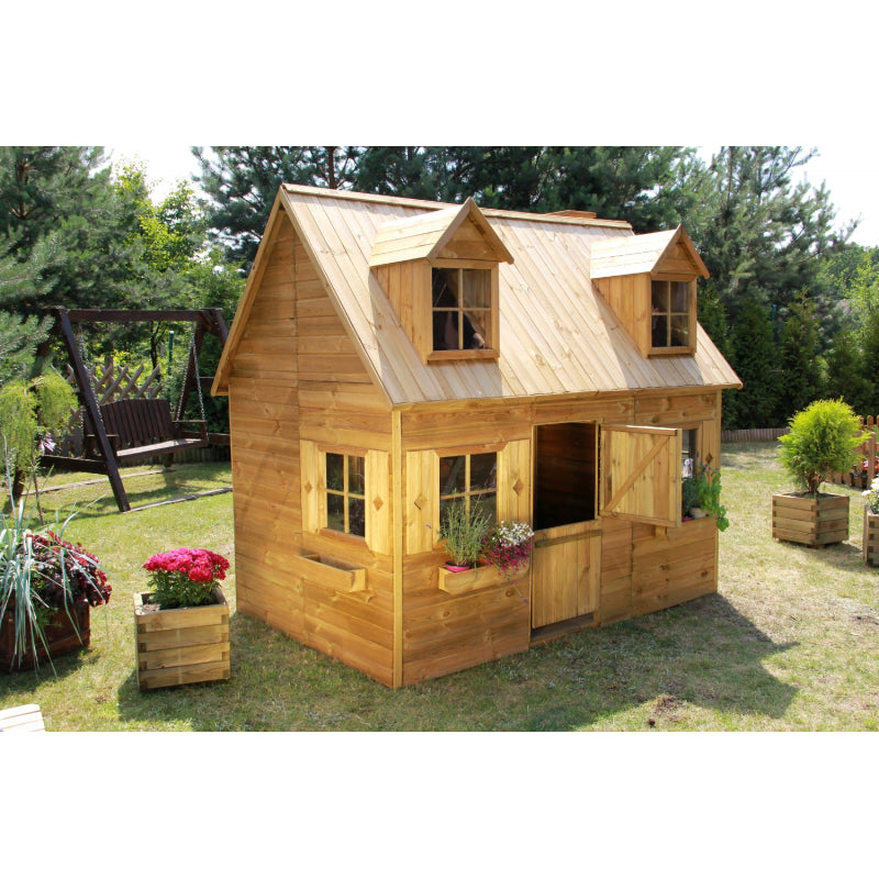 A Two-Story Wooden Garden House Mary For Children - Blu Retail Group