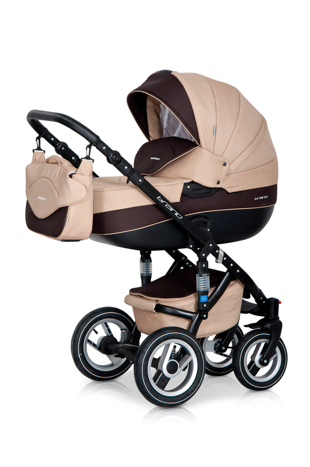 3 In 1 Baby Pram with Infant Car Seat, Carrycot and Pushchair - Blu Retail Group