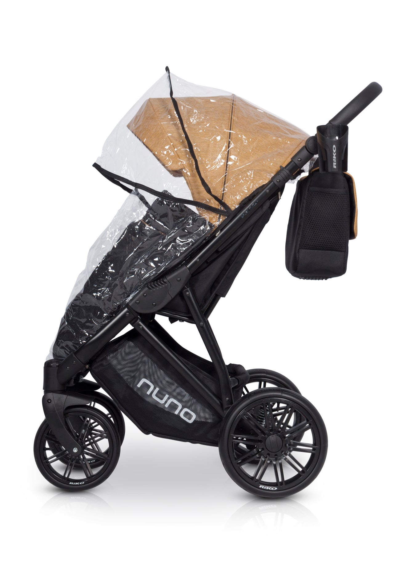 Riko Nuno Baby Pram, 3 In 1 with Infant Car Seat, Carrycot and Pushchair - Blu Retail Group