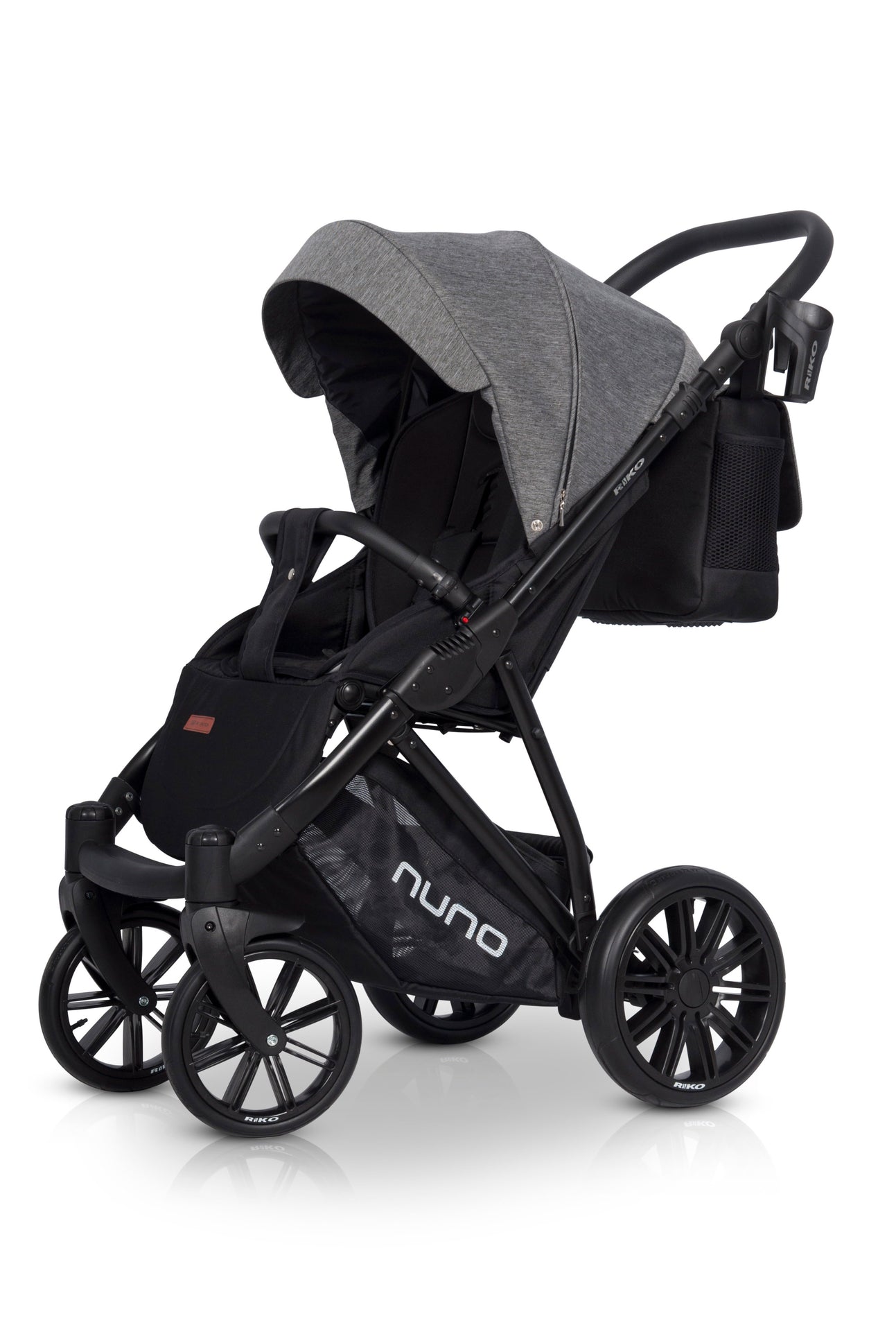 Riko Nuno Baby Pram, 3 In 1 with Infant Car Seat, Carrycot and Pushchair - Blu Retail Group