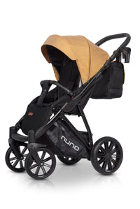 Riko Nuno Baby Pram, 3 In 1 with Infant Car Seat, Carrycot and Pushchair - Blu Retail Group