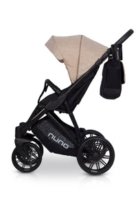 Riko Nuno Baby Pram, 3 In 1 with Infant Car Seat, Carrycot and Pushchair - Blu Retail Group