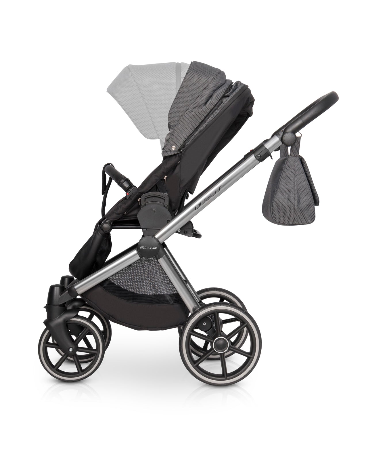 Riko Qubus Baby Pram, 3 In 1 with Infant Car Seat, Carrycot and Pushchair - Blu Retail Group