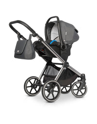 Riko Qubus Baby Pram, 3 In 1 with Infant Car Seat, Carrycot and Pushchair - Blu Retail Group