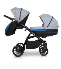 Twin-Baby-Pram-with-Carrycots-and-Pushchairs