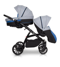 Twin-Baby-Pram-with-Carrycots-and-Pushchairs