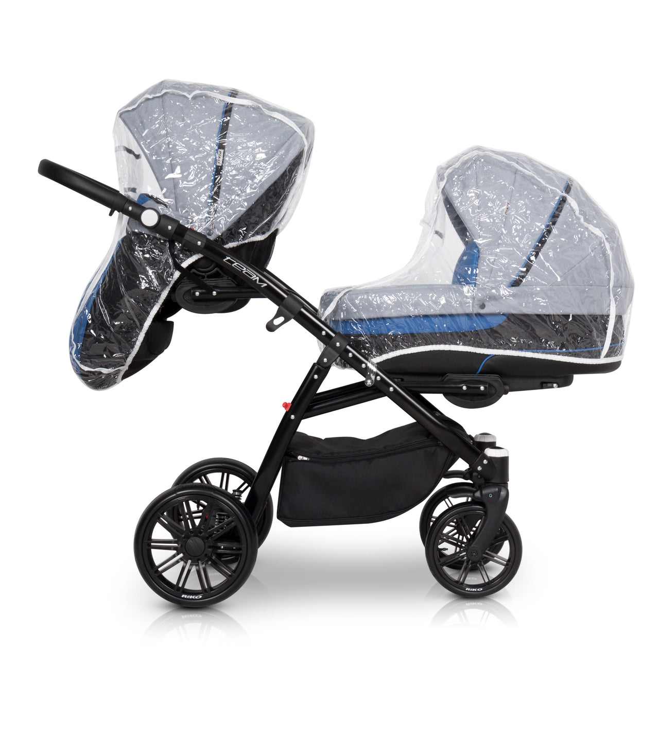 Twin-Baby-Pram-with-Carrycots-and-Pushchairs